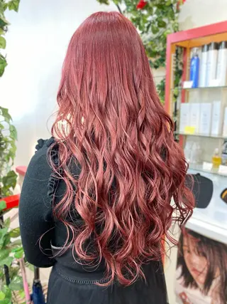 ロング ゆぴ☾‪/推しカラー /ハイトーンのヘアスタイル