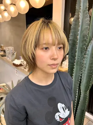 ショート 🩵縮毛矯正/ブリー チ/髪質改善/いつかのヘアスタイル