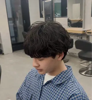 ショート カラー パーマ 福井祥太／海外風 /プードルパーマのヘアスタイル