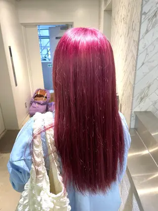 ロング カラー パーマ&ブリーチ /飯牟田/GEAR.のヘアスタイル