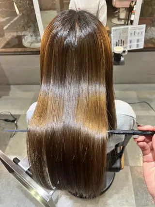 ロング パーマ 縮毛矯正/髪質改善/ ハイトーン/Makoのヘアスタイル