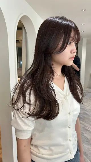 ロング カラー じゅわっと暖色カラー 🍊Moemiのヘアスタイル