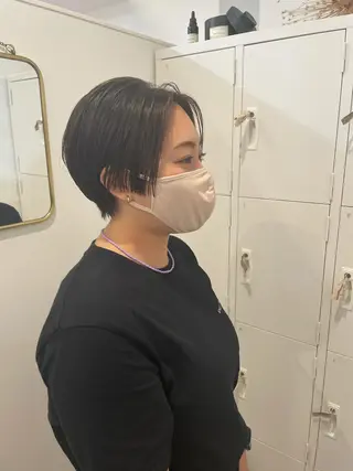 ショート 大迫 江梨のヘアスタイル