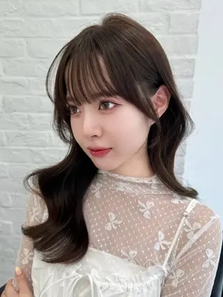 セミロング 映える顔まわり/前髪 特化 💗 ユキマのヘアスタイル