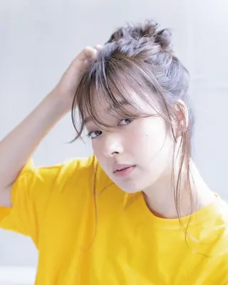 セミロング カラー hao所属・西山 頌太のヘアスタイル