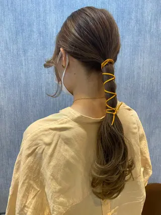 ロング 💓永坂　美由紀💓 Aujuaソムリエのヘアスタイル