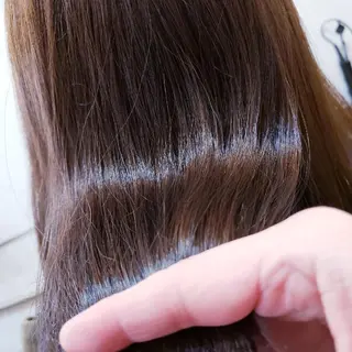 カラー パーマ ロング AngeBay.NaHa所属・饒平名 知也のヘアスタイル