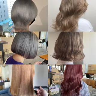 ロング カラー ヘアアレンジ マツエク・マツパ 透明感カラー/推しカ ラー☁️JURAのヘアスタイル