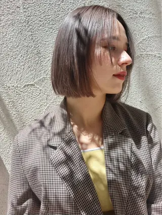 ミディアム カラー カラー/レイヤー/ 髪質改善/PAAQのヘアスタイル