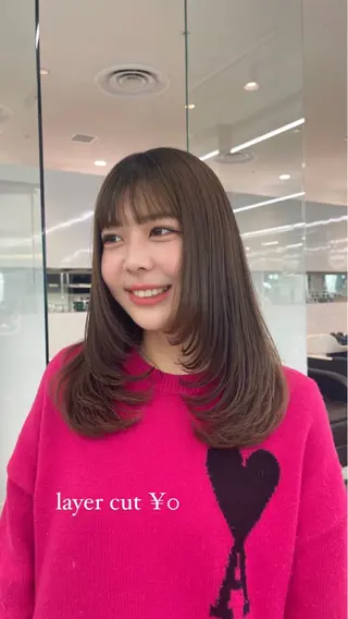 セミロング 渋谷メンズ特化美容師 sokiのヘアスタイル