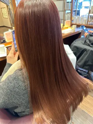 ロング 縮毛矯正/🍒ྀི ナカヤマミオ🍒ྀིのヘアスタイル