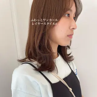 セミロング カラー 北九州美容室 🕊️わかな✂︎のヘアスタイル