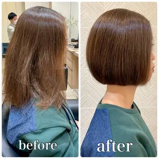 ショート カラー GO TODAY シェアサロン 原宿Verno店所属・髪質改善/ブリーチ/ ボブ特化/よしきのヘアスタイル