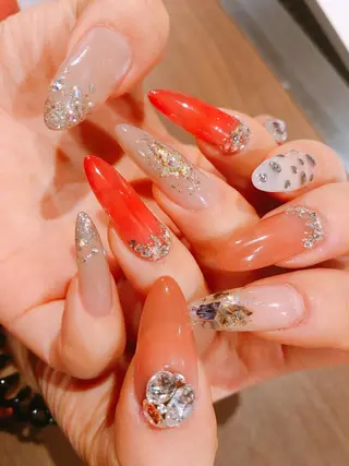 ロング ネイル 長さ出し専門 nynaのネイルデザイン