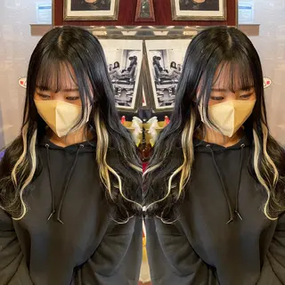 ロング 👑派手髪/カット 👑ANRYのヘアスタイル