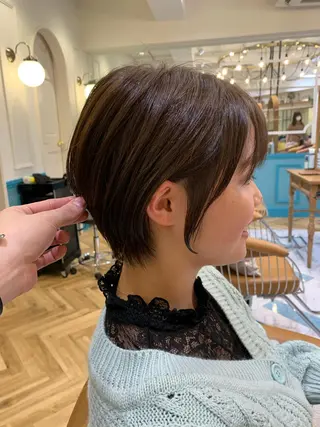 ショート レイヤー/韓国❣️ 髪質改善/e_kiのヘアスタイル
