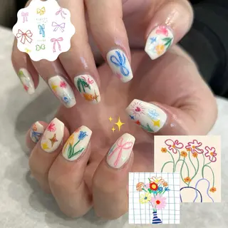 セミロング ｵｵﾀｹ ﾚｲﾅのネイルデザイン