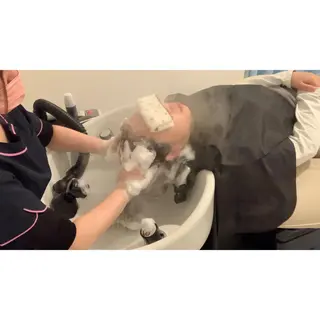 ミディアム メンズ 大倉 遥香のヘアスタイル