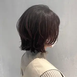 セミロング カラー DX SHARE SALON所属・matka白髪ぼかし 大人ヘア/KEIKOのヘアスタイル