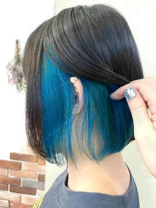 ミディアム カラー パーマ ヘアアレンジ メンズ 🦋高瀬寛菜🦋 韓国/ブリーチのヘアスタイル