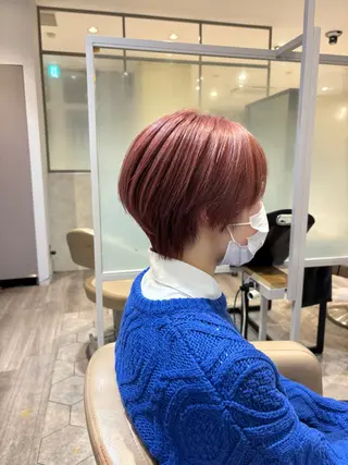 ショート カラー ✨髪質改善カラー✨ 赤味除去カラー／理久のヘアスタイル