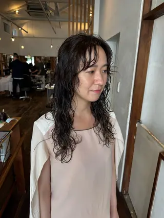 ロング パーマ MOK大阪梅田店 Asahiのヘアスタイル