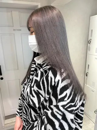 カラー スミレ /アレンジ /コーンロウ/メンズのヘアスタイル