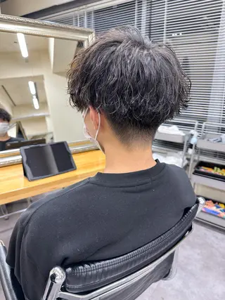 ショート パーマ メンズ メンズパーマ メンズ特化ryoのヘアスタイル