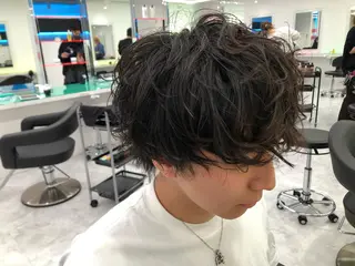 パーマ メンズ BABY 艶髪暗髪ヘア💖達人のヘアスタイル