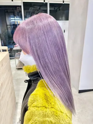 セミロング カラー ブロンド×ハイトーン /遠藤将太のヘアスタイル