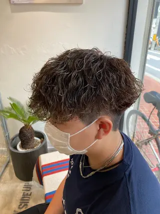 パーマ メンズ 🌴パーマオタク🌴 長谷川　諒佑🌈のヘアスタイル