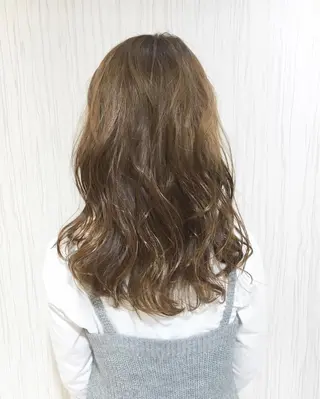 ミディアム セミロング ロング カラー パーマ ヘアアレンジ ✨艶髪✨透明感✨ 山内大樹のヘアスタイル