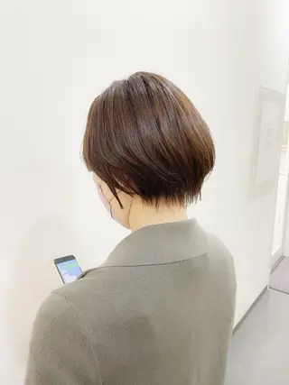 ショート カラー newline銀座所属・👑銀座ショート/ 絶壁補正/金子涼👑のヘアスタイル