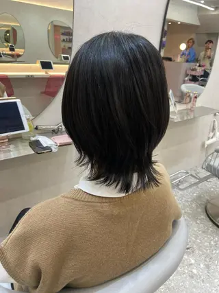 ミディアム カラー 新宿/韓国ヘア 中明度カラー/かやのヘアスタイル