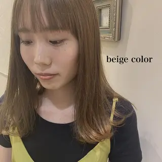 ミディアム カラー Zina 藤崎店所属・zina藤崎📛 井上美乃里のヘアスタイル