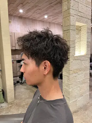 パーマ メンズ パーマ/艶カラー/ 髪質改善/伊藤愛麻のヘアスタイル