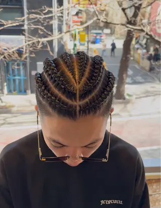 メンズ Le'a所属・渋谷/フェード/ 國分 翔のヘアスタイル