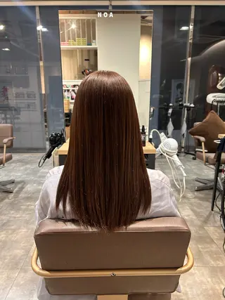 ロング カラー 永田 幸花のヘアスタイル