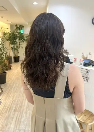 ミディアム パーマ つぼみ/パーマ ／レイヤー／ボブのヘアスタイル