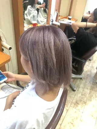 ミディアム カラー 100%髪質改善特化 TRUNSのヘアスタイル