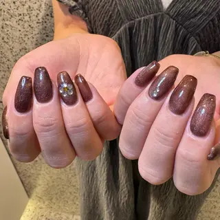 ネイル RIEKO🍒 ワンホン♡推しネイルのネイルデザイン