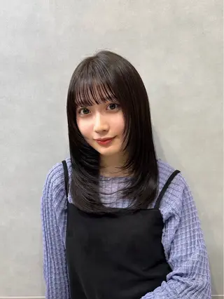 セミロング カラー NOAHL 上尾店のヘアスタイル