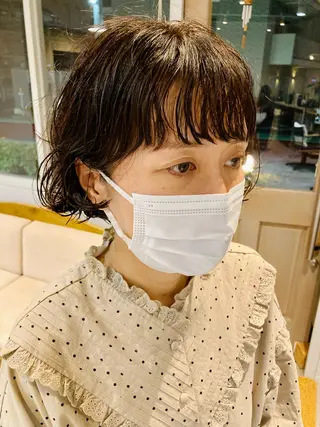 ショート パーマ RECORD所属・RECORD sakuraのヘアスタイル