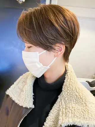 カラー ショート パーマ ヘアアレンジ ITbyALBUM 八王子店のヘアスタイル