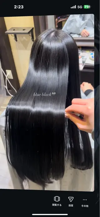 カラー Ly hair / nanoha🤍のヘアスタイル