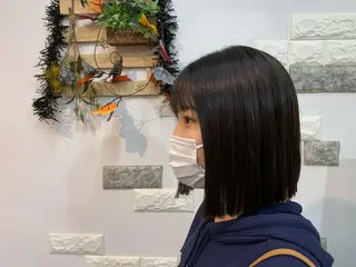 ミディアム 大人女性ぼかし メンズ強化🦙平作のヘアスタイル