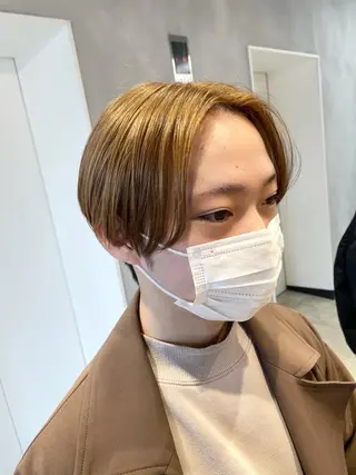 ショート カラー ブロンド×ハイトーン /遠藤将太のヘアスタイル