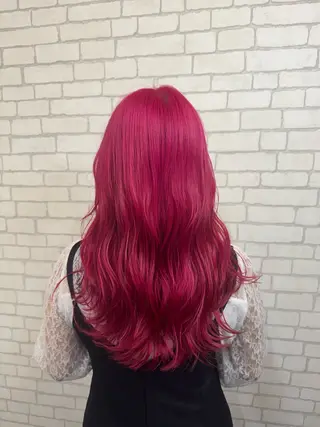 ロング カラー r i n k aのヘアスタイル