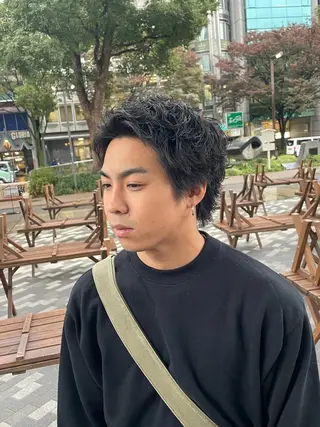 ショート パーマ メンズ 🔱メンズパーマ特化 🔱山下和輝のヘアスタイル