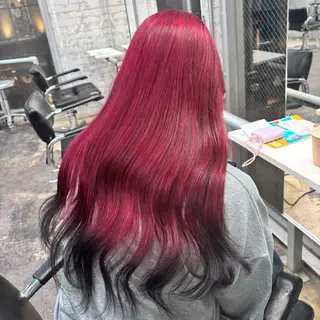 ロング カラー メンズ 🥀モテ暖色× エクステ🥀あかりのヘアスタイル